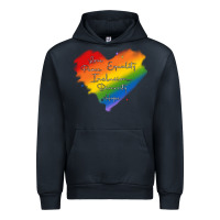 Navy kindness equality peace love inclusion diversity h Urban Hoodie - MaliasSmallBusiness