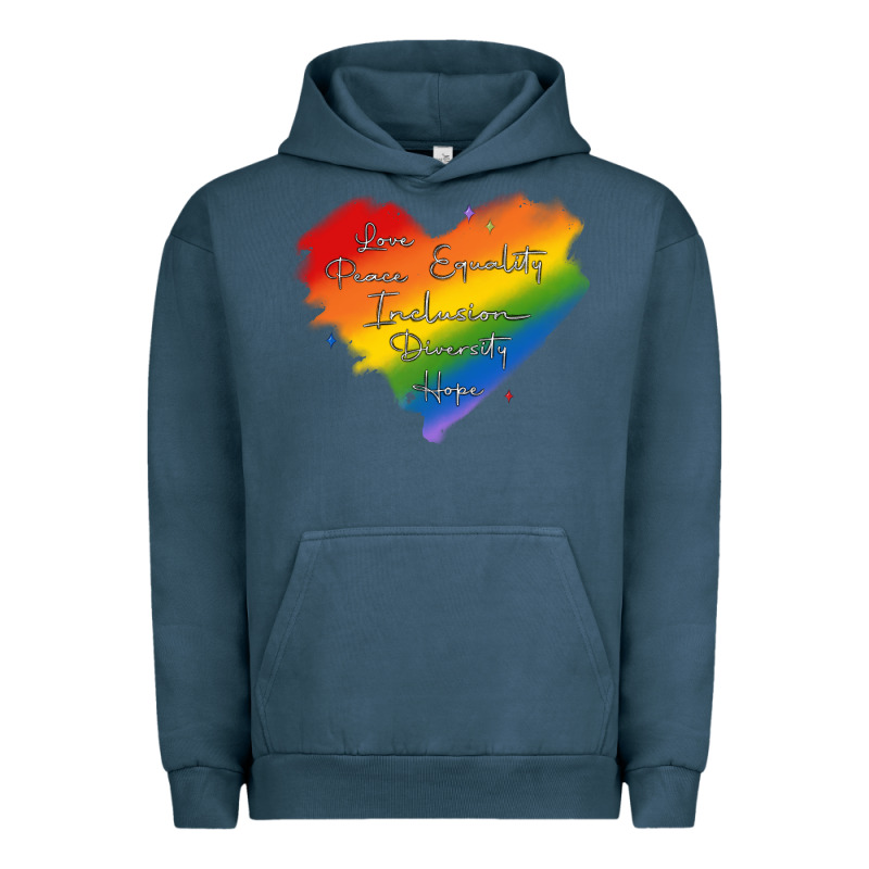 Kindness Equality Peace Love Inclusion Diversity H Urban Hoodie by MaliasSmallBusiness | Teevron