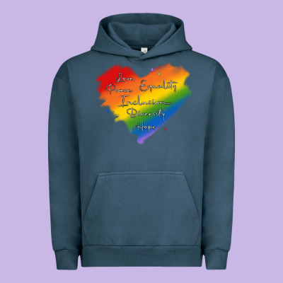 Kindness Equality Peace Love Inclusion Diversity H Urban Hoodie Designed By Maliassmallbusiness