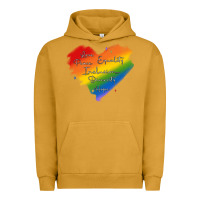 Pigment Peanut Butter kindness equality peace love inclusion diversity h Urban Hoodie - MaliasSmallBusiness