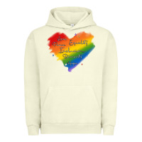 Pigment Pistachio kindness equality peace love inclusion diversity h Urban Hoodie - MaliasSmallBusiness