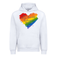 White kindness equality peace love inclusion diversity h Urban Hoodie - MaliasSmallBusiness