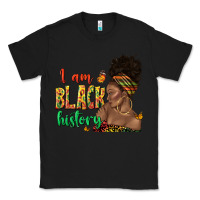 Black i am black history afro black woman juneteenth Classic Tee - texasbilliewilder