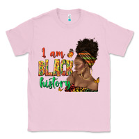 Bubblegum Pink i am black history afro black woman juneteenth Classic Tee - texasbilliewilder