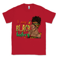 Red i am black history afro black woman juneteenth Classic Tee - texasbilliewilder