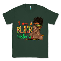 Sports Green i am black history afro black woman juneteenth Classic Tee - texasbilliewilder
