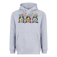 Heather Grey western bunny gnome Heavyweight Hoodie - RacoonDesign