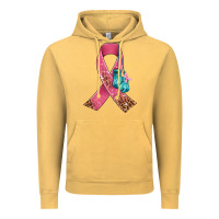 Cancer Ribbon And Boxing Gloves Vintage Hoodie | Teevron