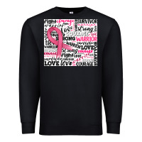 Black breast cancer ribbon Premium Sweatshirt - JahusDesignShop