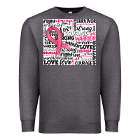 Charcoal Heather breast cancer ribbon Premium Sweatshirt - JahusDesignShop