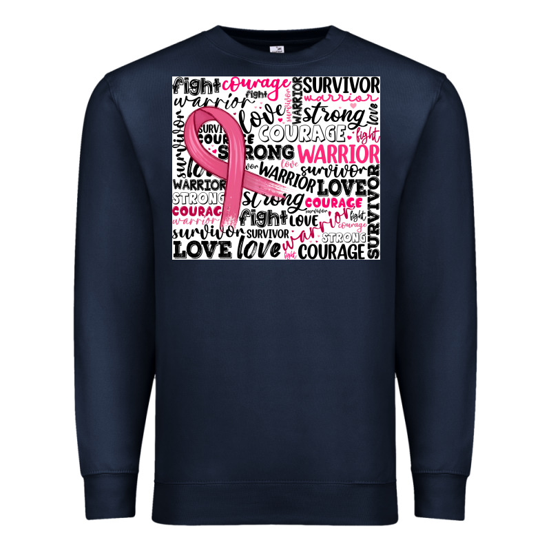 Breast Cancer Ribbon Premium Sweatshirt by JahusDesignShop | Teevron
