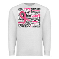 Oatmeal Heather breast cancer ribbon Premium Sweatshirt - JahusDesignShop