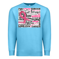 Ocean Blue breast cancer ribbon Premium Sweatshirt - JahusDesignShop