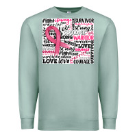Seafoam breast cancer ribbon Premium Sweatshirt - JahusDesignShop