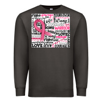 Smoke breast cancer ribbon Premium Sweatshirt - JahusDesignShop
