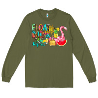 Army Green float drink tan repeat Long Sleeve Tee - RanaPortraitStore