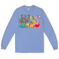 Colony Blue float drink tan repeat Long Sleeve Tee - RanaPortraitStore