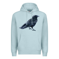 Blue Mist American Crow Premium Hoodie - LillyAllenDesigns