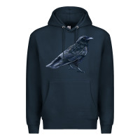 Navy American Crow Premium Hoodie - LillyAllenDesigns