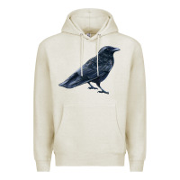 Oatmeal Heather American Crow Premium Hoodie - LillyAllenDesigns