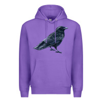 Purple American Crow Premium Hoodie - LillyAllenDesigns