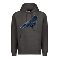 Smoke American Crow Premium Hoodie - LillyAllenDesigns