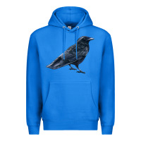 True Royal American Crow Premium Hoodie - LillyAllenDesigns