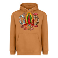 Meerkat With God All Things Are Possible Heavyweight Hoodie - RacoonDesign