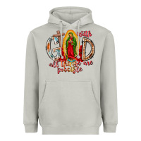 Moon Dust With God All Things Are Possible Heavyweight Hoodie - RacoonDesign