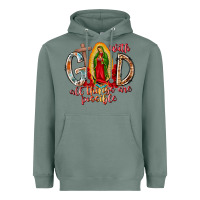 Sage With God All Things Are Possible Heavyweight Hoodie - RacoonDesign