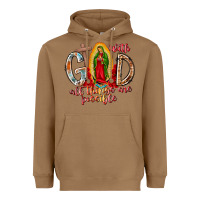 Toasted Coconut With God All Things Are Possible Heavyweight Hoodie - RacoonDesign