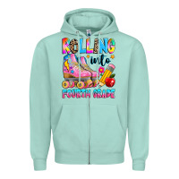 Seafoam rolling into fourth grade Zipper Hoodie - texasbilliewilder