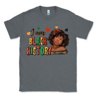 Charcoal Heather i am black history afro girl Classic Tee - texasbilliewilder