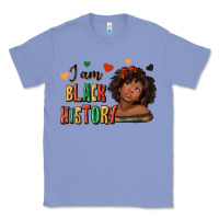 Colony Blue i am black history afro girl Classic Tee - texasbilliewilder