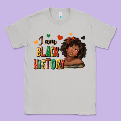 Classic Tee i am black history afro girl