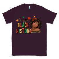 Plum i am black history afro girl Classic Tee - texasbilliewilder