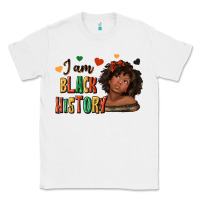 White i am black history afro girl Classic Tee - texasbilliewilder