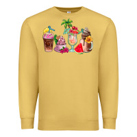 Antique Gold summer coffee cups Premium Sweatshirt - AdoDesignShop