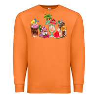 Carrot summer coffee cups Premium Sweatshirt - AdoDesignShop