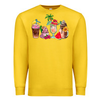 Lemon summer coffee cups Premium Sweatshirt - AdoDesignShop