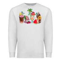 Oatmeal Heather summer coffee cups Premium Sweatshirt - AdoDesignShop