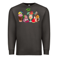 Smoke summer coffee cups Premium Sweatshirt - AdoDesignShop