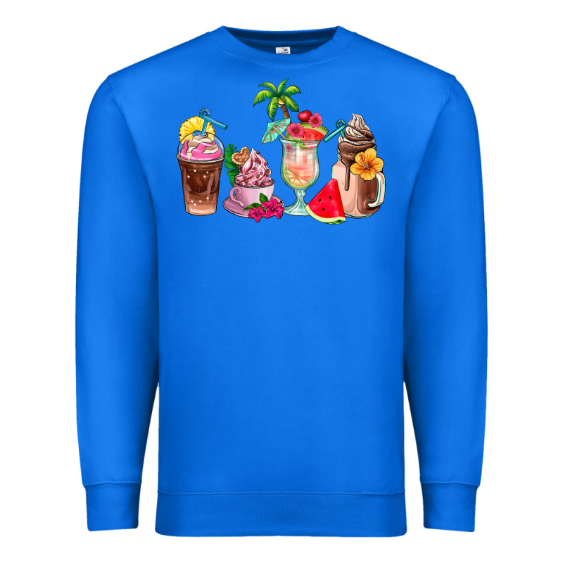 Summer Coffee Cups Premium Sweatshirt by AdoDesignShop | Teevron
