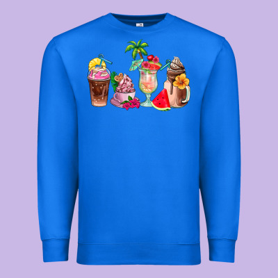 Summer Coffee Cups Premium Sweatshirt Designed By Adodesignshop