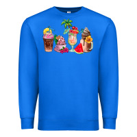 True Royal summer coffee cups Premium Sweatshirt - AdoDesignShop