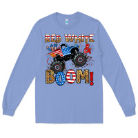 Colony Blue red white boom monster truck Long Sleeve Tee - RanaPortraitStore