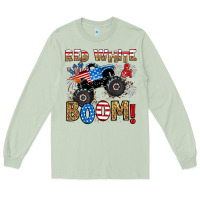 Matcha red white boom monster truck Long Sleeve Tee - RanaPortraitStore