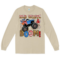 Mushroom red white boom monster truck Long Sleeve Tee - RanaPortraitStore