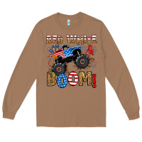 Toasted Coconut red white boom monster truck Long Sleeve Tee - RanaPortraitStore