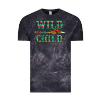 Cloud Black wild chıld serape sunflower and gemstone with arrow Vintage Tee - Artiststas